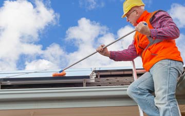 Little Minster soft wash roof cleaning